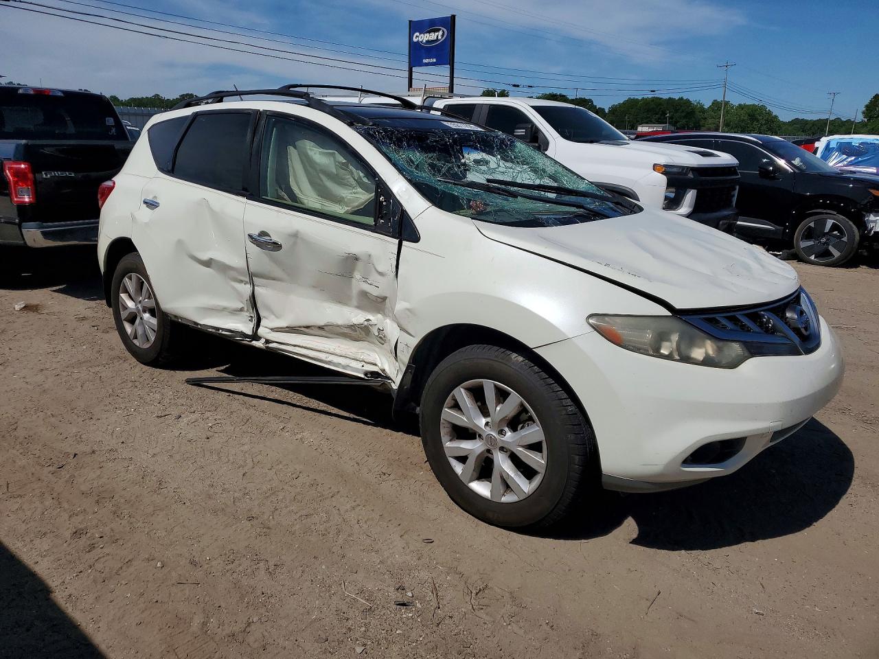 2011 Nissan Murano VIN JN8AZ1MU4BW059893 COPART salvage auction — Rollover, AL - CERT OF TITLE-SALVAGE TITLE, sold $475 on 2026-07-02 (photo 4)