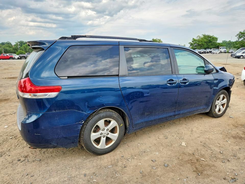 2012 Toyota VIN 5TDKK3DC0CS188366 COPART salvage auction — FRONT END, Md - Cert Of Salvage > 75% Damage, sold $1,150 on 2026-07-07 (photo 3)