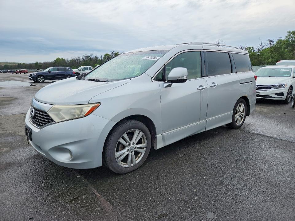 2014 Nissan Quest VIN JN8AE2KPXC9046080 COPART salvage auction — SIDE, Ny - Certificate Of Title, sold $80 on 2026-07-29 (photo 1)