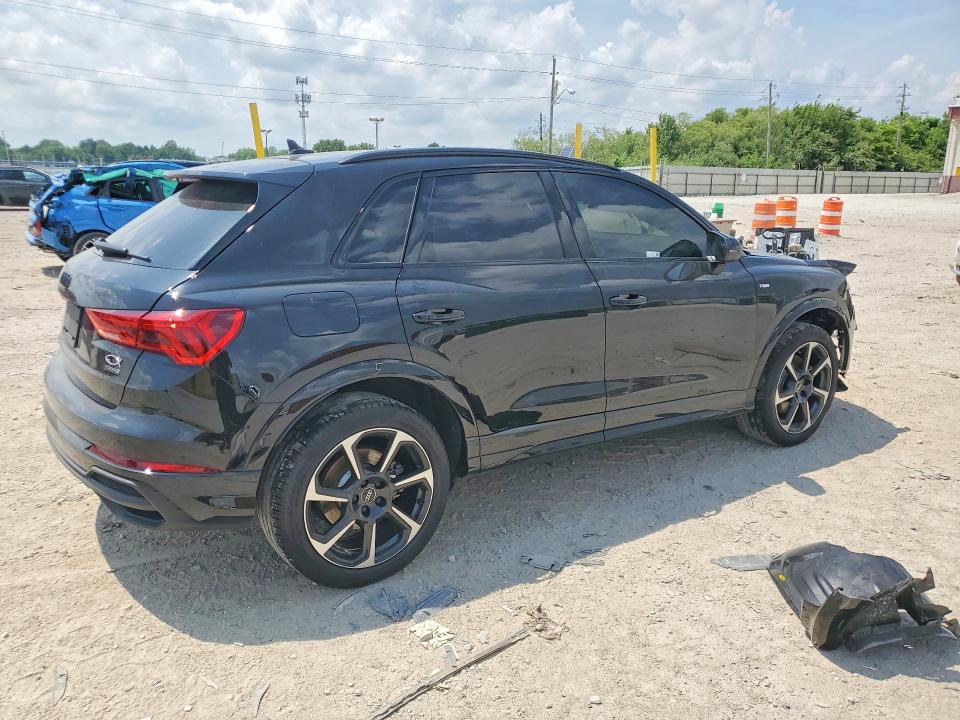 2025 Audi Q3 VIN WA1EECF31S1071080 COPART salvage auction — ROLLOVER, In - Cert Of Title-Salvage Title, sold $4,950 on 2026-07-17 (photo 3)