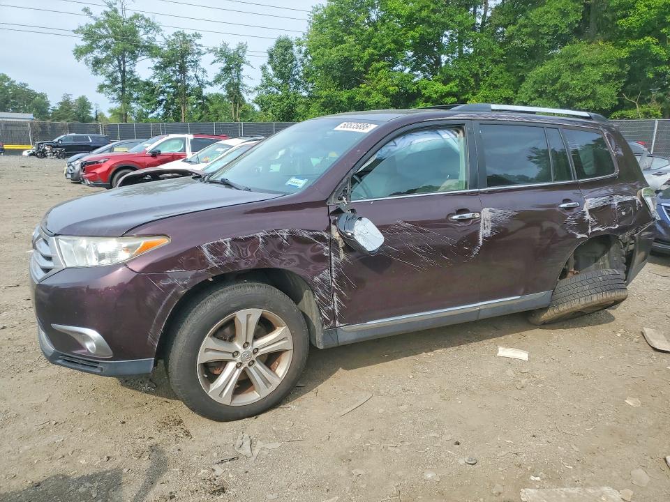 2012 Toyota VIN 5TDDK3EH2CS116846 COPART salvage auction — SIDE, Md - Cert Of Salvage > 75% Damage, sold $2,600 on 2026-07-24 (photo 1)