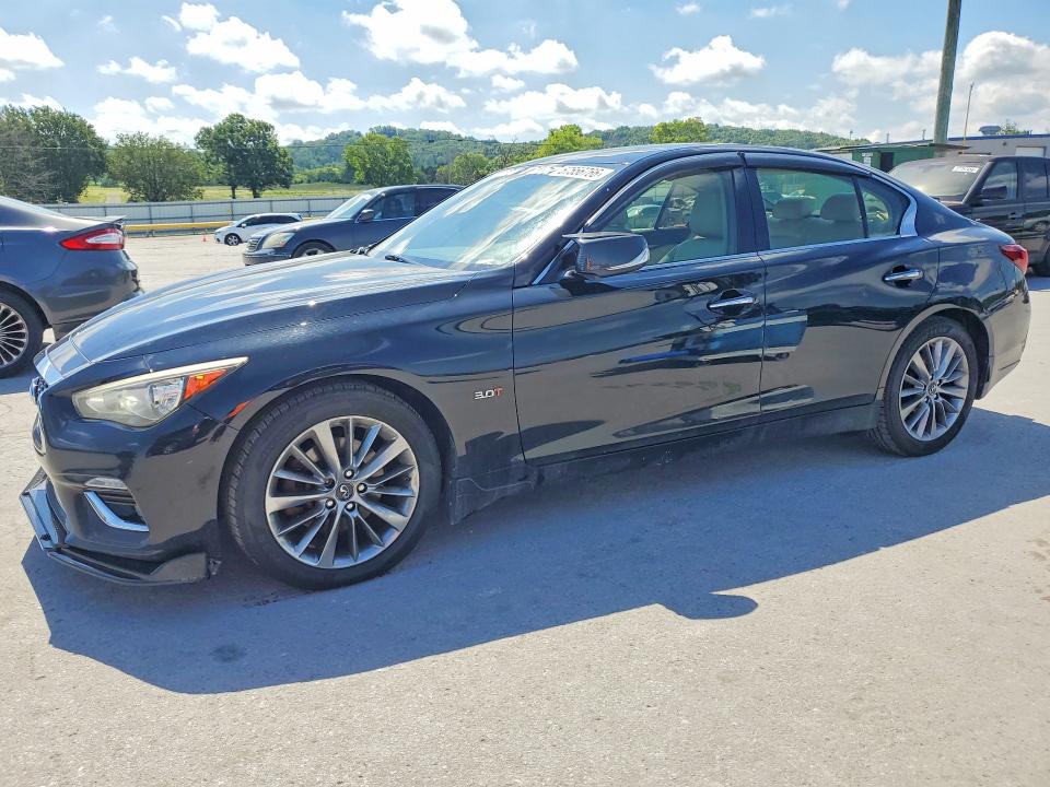 2018 Infiniti Q50 VIN JN1EV7AR2JM612016 COPART salvage auction — SIDE, Tn - Cert Of Title-Rebuilt Vehicle, sold $1,750 on 2026-08-03 (photo 1)