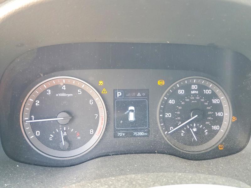 2018 Hyundai Tucson VIN KM8J33A28JU801066 COPART salvage auction — HAIL, Oh - Cert Of Title-Salvage, sold $2,850 on 2026-07-09 (photo 9)