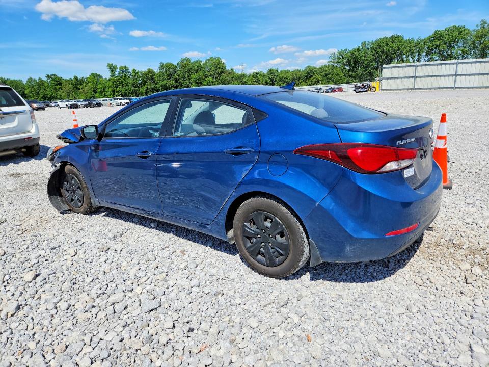 2016 Hyundai VIN KMHDH4AE1GU492855 COPART salvage auction — FRONT END, Oh - Cert Of Title-Salvage, sold $725 on 2026-07-07 (photo 2)
