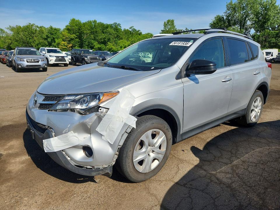 2015 Toyota Rav4 VIN JTMBFREV0FD152393 COPART salvage auction — FRONT END, CT - CERT OF TITLE-SALVAGE, sold $4,500 on 2026-07-07 (photo 1)