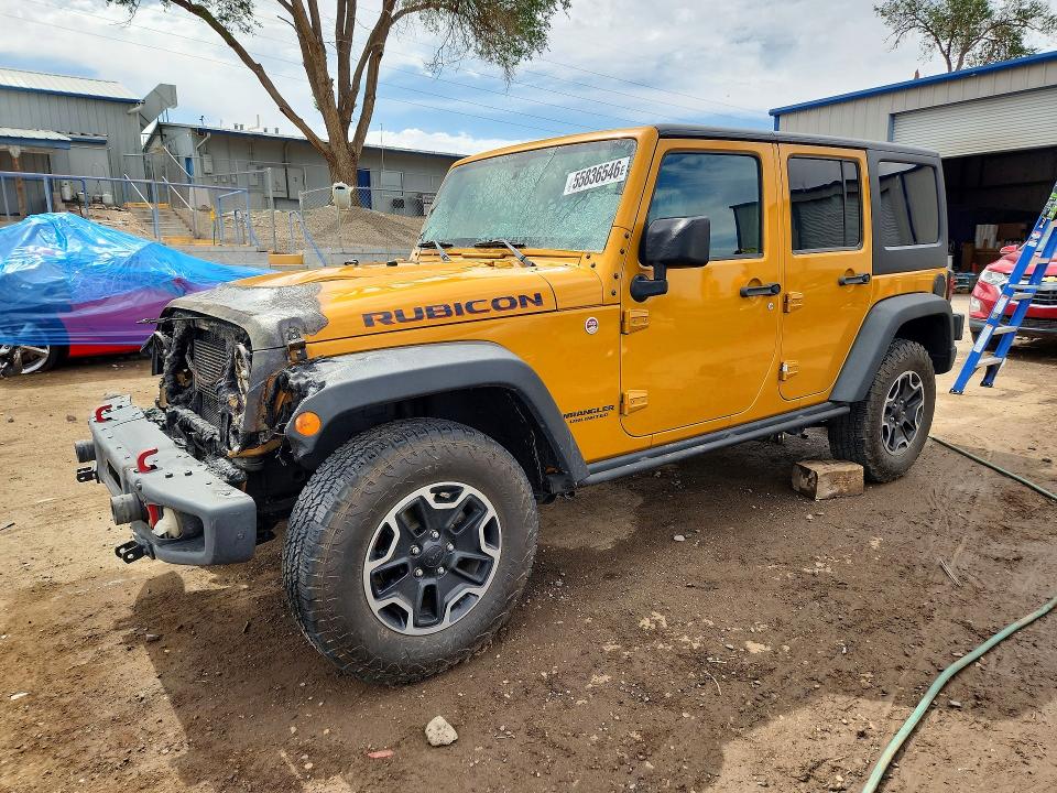2014 Jeep Wrangler / VIN 1C4HJWFG0EL302028 COPART salvage auction — ENGINE BURN, Nm - Non-Repairable Vehicle Cert, sold $200 on 2026-07-23 (photo 1)