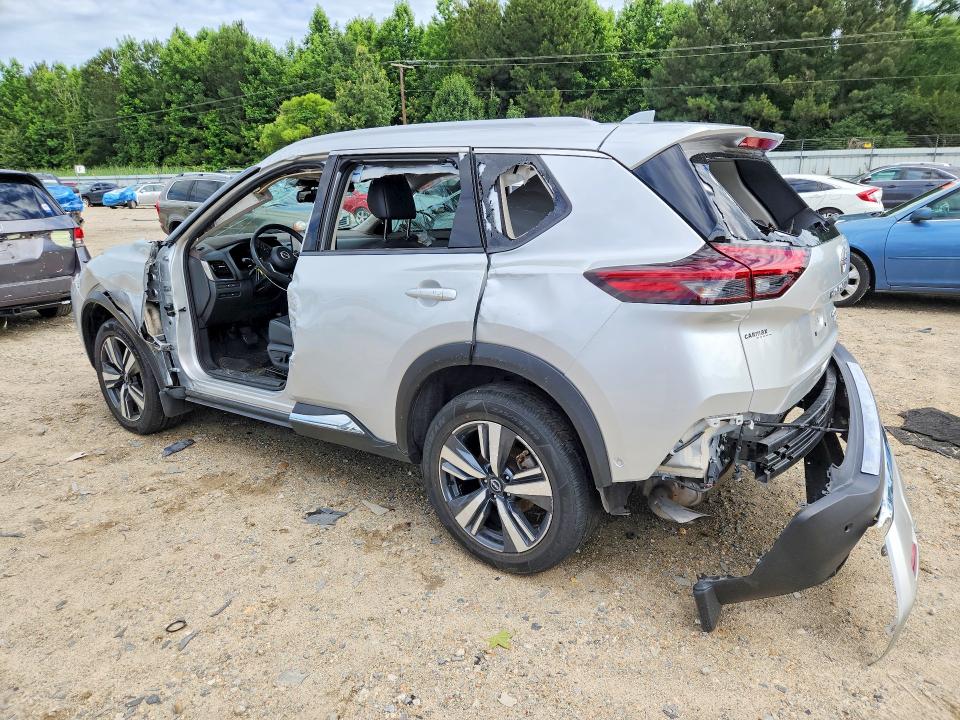 2022 Nissan Rogue VIN JN8BT3DD7NW272214 COPART salvage auction — ROLLOVER, Va - Cert Of Title - Salvage, sold $1,750 on 2026-07-28 (photo 2)