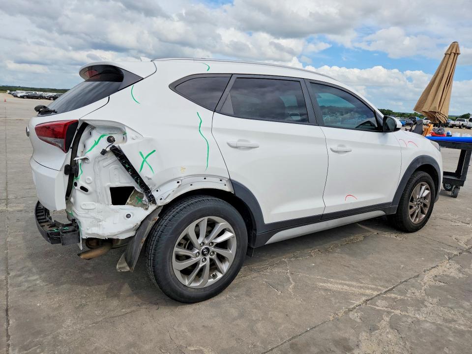 2018 Hyundai Tucson VIN KM8J33A48JU657214 COPART salvage auction — REAR END, Tx - Salvage Vehicle Title, sold $3,950 on 2026-07-13 (photo 3)