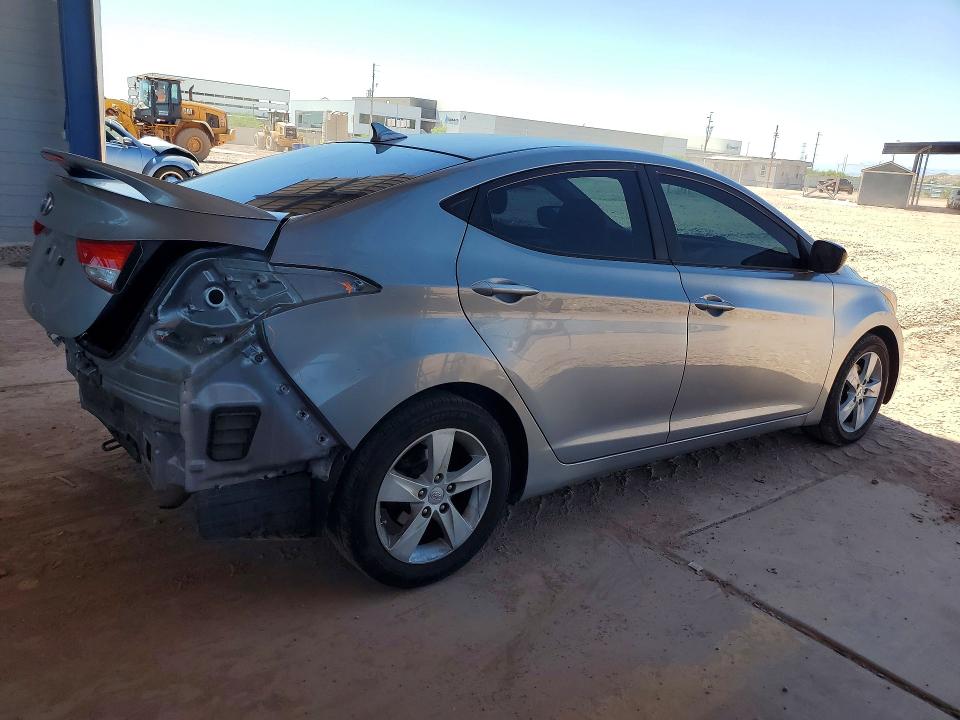 2013 Hyundai Elantra VIN KMHDH4AE5DU891425 COPART salvage auction — REAR END, Az - Cert Of Title - Salvage, sold $2,000 on 2026-07-07 (photo 3)