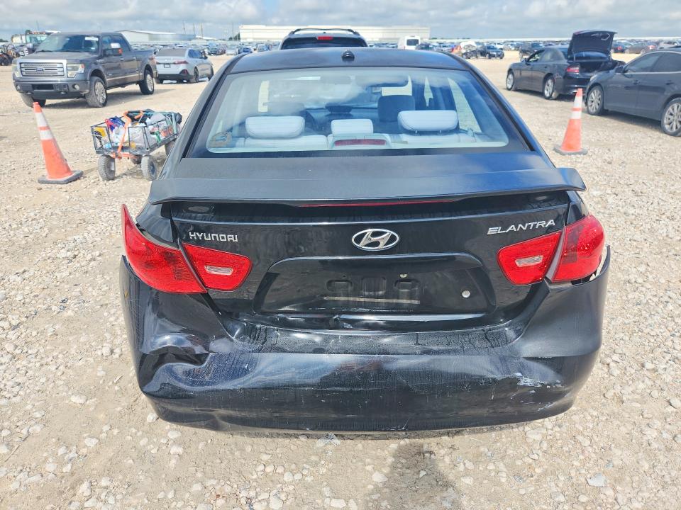 2008 Hyundai Elantra VIN KMHDU46D48U347919 COPART salvage auction — FRONT END, Tx - Salvage Vehicle Title, sold $350 on 2026-07-09 (photo 6)