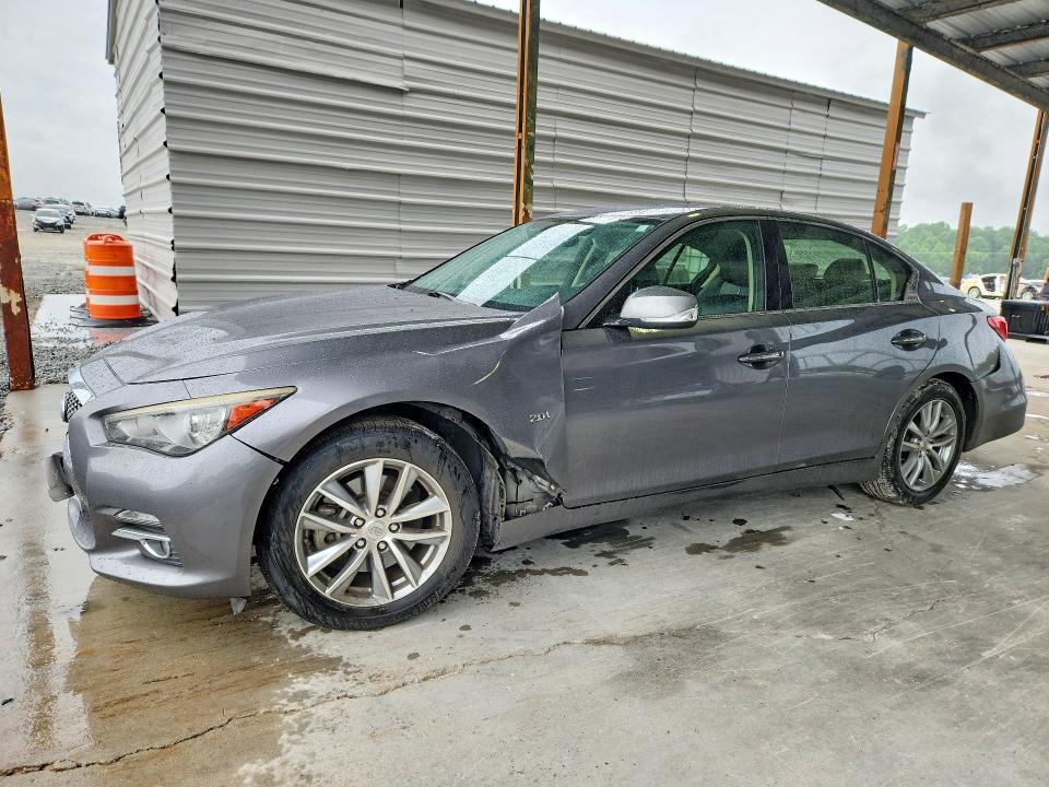 2016 Infiniti Q50 VIN JN1CV7AP7GM203203 COPART salvage auction — UNDERCARRIAGE, Ga - Cert Of Title-Salvage, sold $900 on 2026-07-27 (photo 1)