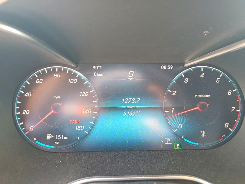 2022 Mercedes-benz VIN W1N0G8DB8NG061402 COPART salvage auction — REAR END, Tx - Salvage Vehicle Title, sold $14,600 on 2026-07-02 (photo 9)