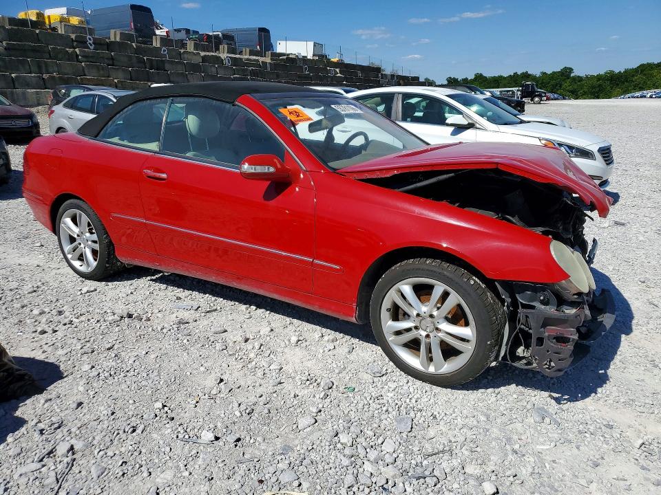 2007 Mercedes-benz Clk-klasse VIN WDBTK56G77T074998 COPART salvage auction — FRONT END, Ky - Cert Of Title-Salvage, sold $400 on 2026-07-02 (photo 4)