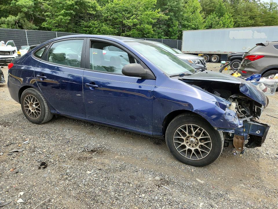 2008 Hyundai Elantra VIN KMHDU46D48U382671 COPART salvage auction — FRONT END, Md - Cert Of Salvage > 75% Damage, sold $450 on 2026-07-31 (photo 4)