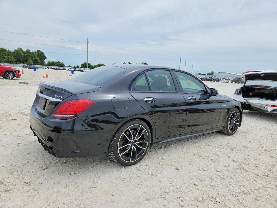 2019 Mercedes-benz C-klasse amg VIN 55SWF6EB2KU308733 COPART salvage auction — FRONT END, Tx - Salvage Vehicle Title, sold $10,300 on 2026-08-06 (photo 3)