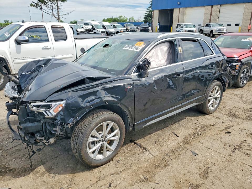 2025 Audi Q3 VIN WA1DECF39S1016078 COPART salvage auction — FRONT END, Fl - Certificate Of Destruction, sold $3,300 on 2026-07-31 (photo 1)