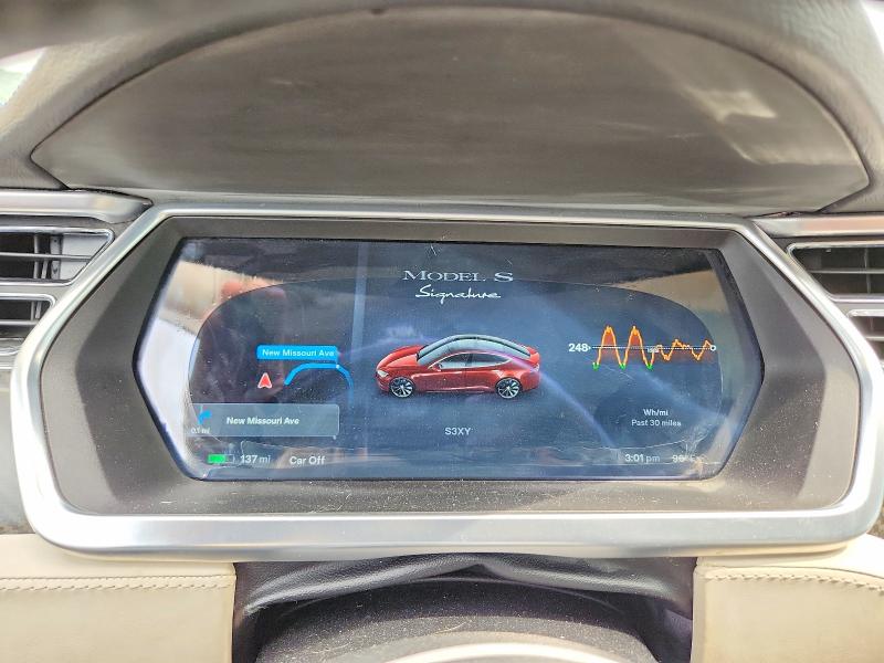 2012 Tesla Model s VIN 5YJSA1DP6CFS00227 COPART salvage auction — HAIL, Wv - Salvage Certificate, sold $3,400 on 2026-07-27 (photo 9)