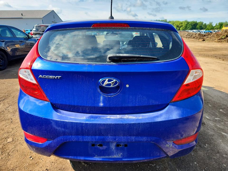 2012 Hyundai Accent VIN KMHCT5AE3CU015645 COPART salvage auction — SIDE, OH - CERT OF TITLE-SALVAGE, sold $400 on 2026-07-16 (photo 6)