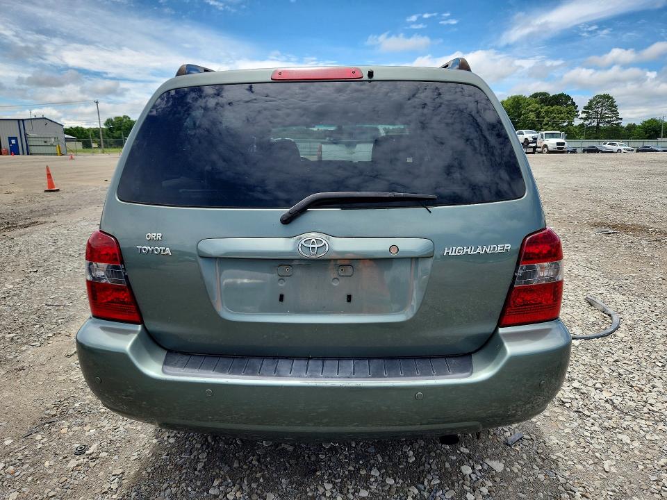 2006 Toyota Highlander VIN JTEGD21A560132505 COPART salvage auction — MECHANICAL, Ar - Certificate Of Title, sold $1,300 on 2026-07-13 (photo 6)