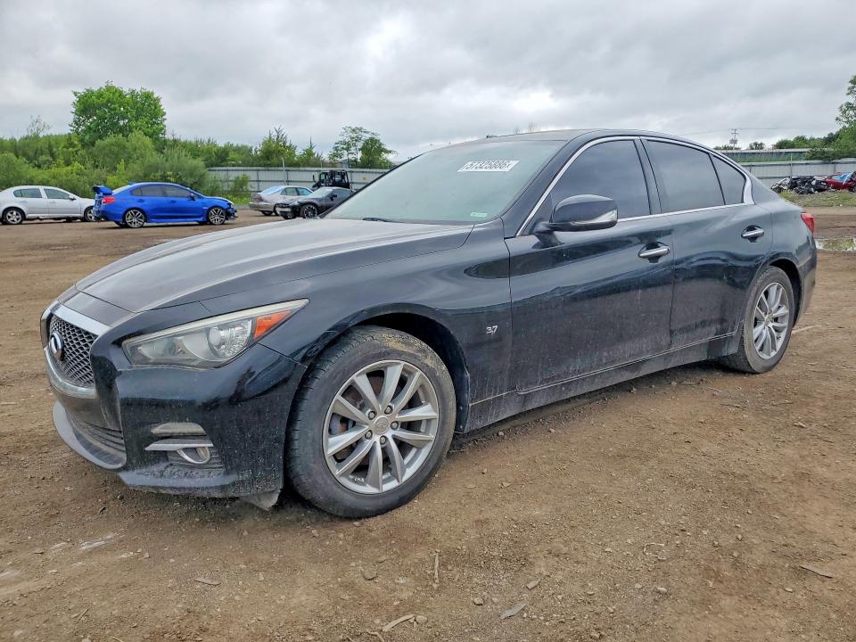 2015 Infiniti Q50 VIN JN1BV7ARXFM392702 COPART salvage auction — WATER/FLOOD, OH - CERT OF TITLE-FLOOD VEHICLE, sold $1,350 on 2026-07-21 (photo 1)