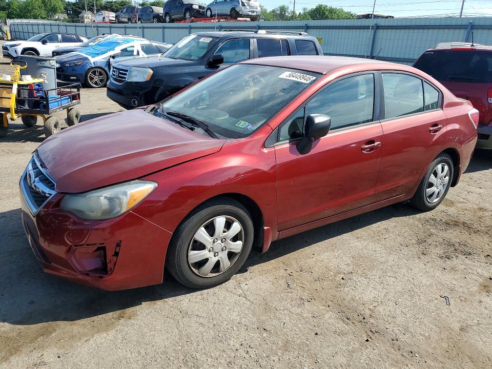 2012 Subaru Impreza VIN JF1GJAA65CH013052 COPART salvage auction — FRONT END, Pa - Cert Of Title (P), sold $1,100 on 2026-07-02 (photo 1)