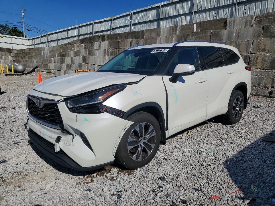 2021 Toyota VIN 5TDHZRBH0MS552567 COPART salvage auction — FRONT END, Ky - Cert Of Title-Salvage, sold $8,700 on 2026-07-24 (photo 1)