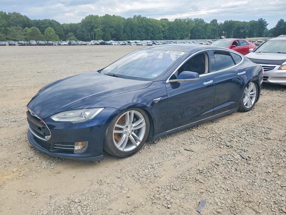 2013 Tesla Model s VIN 5YJSA1CG8DFP04863 COPART salvage auction — SIDE, Ar - Certificate Of Title (P), sold $2,100 on 2026-07-16 (photo 1)