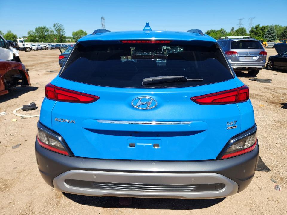2022 Hyundai VIN KM8K5CA36NU790811 COPART salvage auction — FRONT END, Il - Salvage Certificate, sold $2,650 on 2026-07-28 (photo 6)