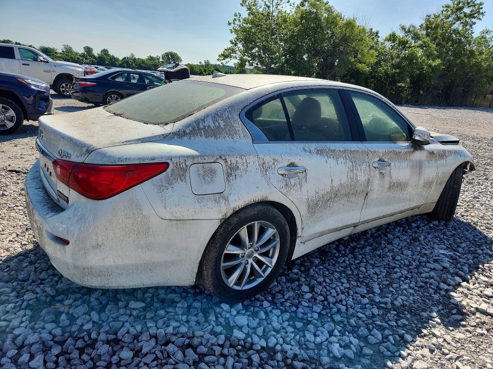 2015 Infiniti Q50 VIN JN1BV7AR7FM400965 COPART salvage auction — FRONT END, Il - Salvage Certificate, sold $975 on 2026-07-29 (photo 3)