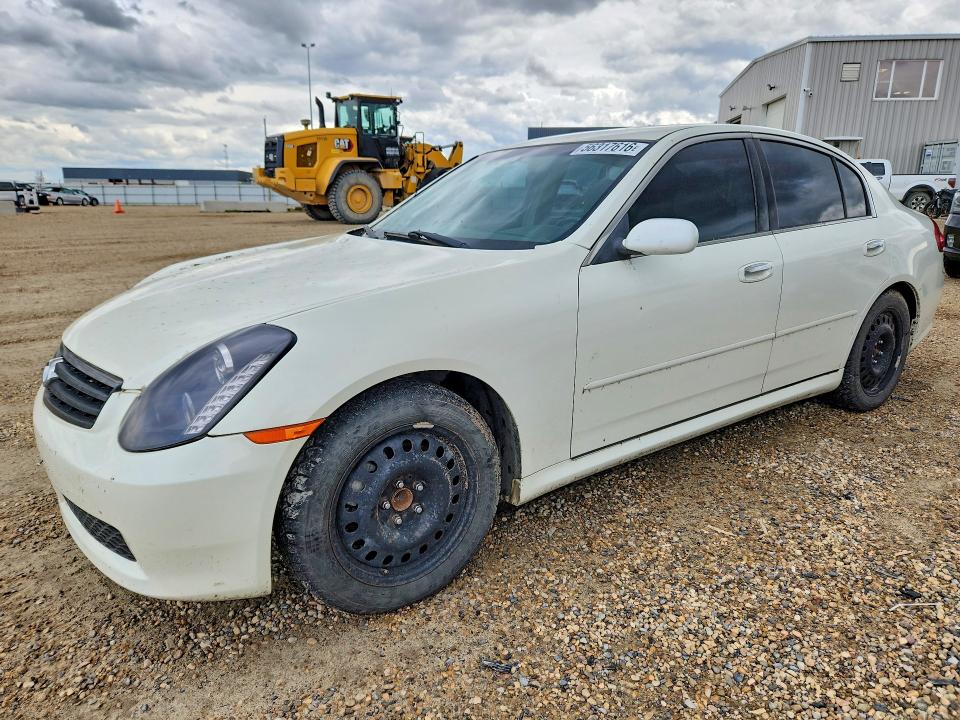 2006 Infiniti G35 VIN JNKCV51EX6M504920 COPART salvage auction — FRONT END, Ab - Bos - Salvage, sold $250 on 2026-07-09 (photo 1)