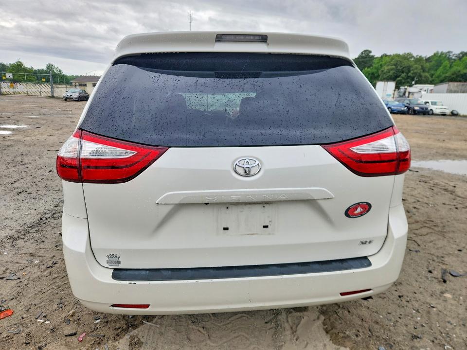 2017 Toyota Sienna VIN 5TDYZ3DC3HS885284 COPART salvage auction — FRONT END, Id - Salvage Certificate Of Title, sold $1,600 on 2026-07-28 (photo 6)