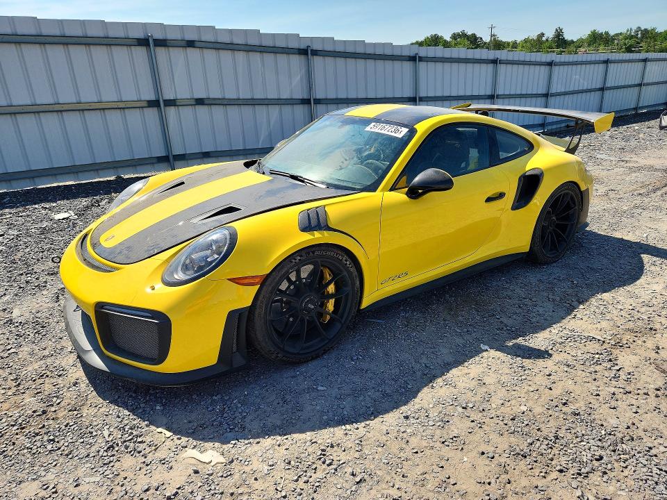 2018 Porsche 911 VIN WP0AE2A93JS186024 COPART salvage auction — REAR END, FL - CERT OF TITLE-SALVAGE THEFT, sold $292,000 on 2026-07-30 (photo 1)