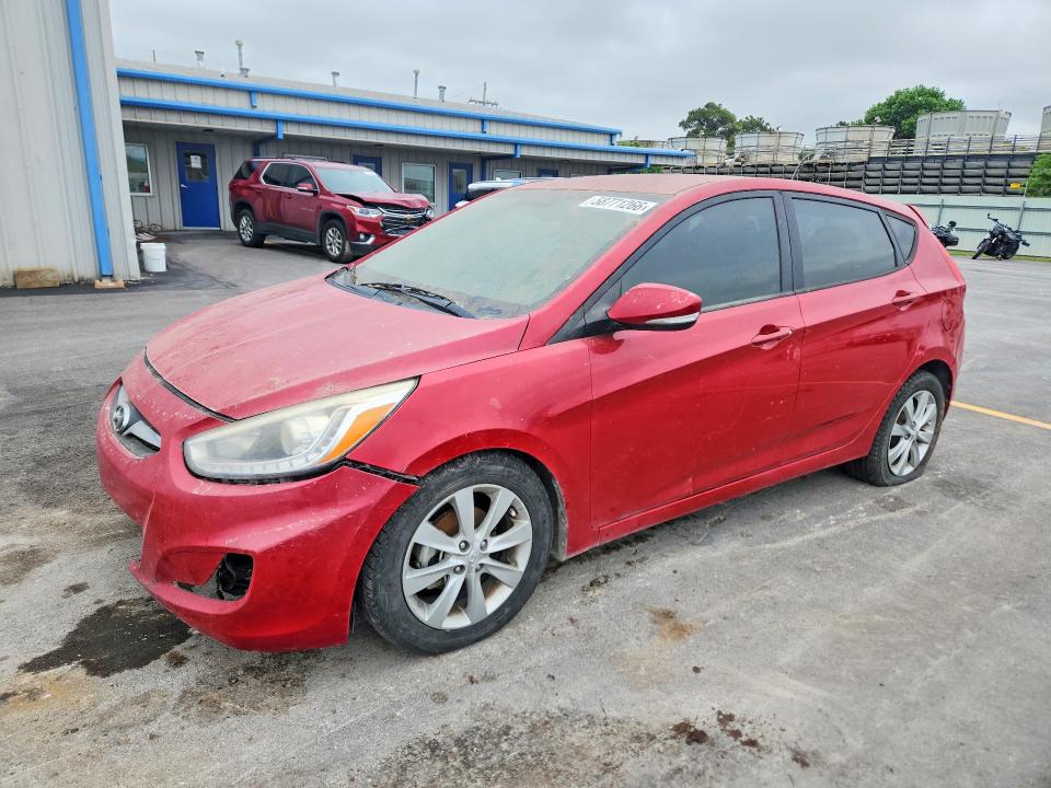 2014 Hyundai VIN KMHCU5AEXEU175814 COPART salvage auction — FRONT END, Ok - Certificate Of Title, sold $375 on 2026-07-10 (photo 1)