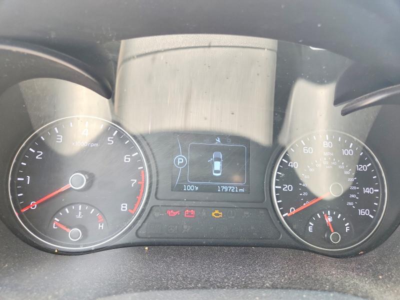 2016 Kia Optima VIN 5XXGT4L33GG026006 COPART salvage auction — FRONT END, Tx - Certificate Of Title (P), sold $800 on 2026-07-09 (photo 9)