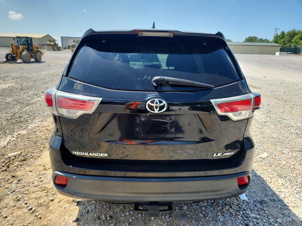 2016 Toyota VIN 5TDBKRFH2GS250416 COPART salvage auction — NORMAL WEAR, Tn - Certificate Of Title (P), sold $4,750 on 2026-07-21 (photo 6)