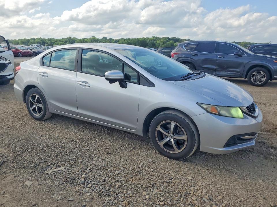 2015 Honda Civic VIN 19XFB2F7XFE056662 COPART salvage auction — HAIL, Ks - Cert Of Title-Salvage, sold $5,000 on 2026-07-02 (photo 4)