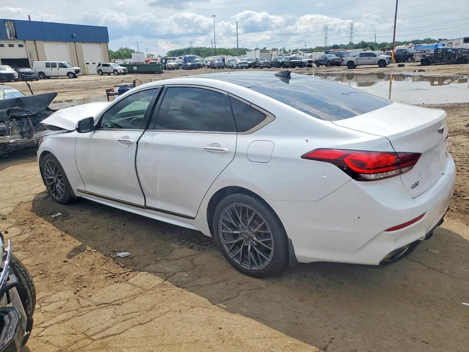 2019 Genesis G80 VIN KMHGN4JEXKU287355 COPART salvage auction — FRONT END, Mi - Certificate Of Title, sold $3,100 on 2026-07-14 (photo 2)