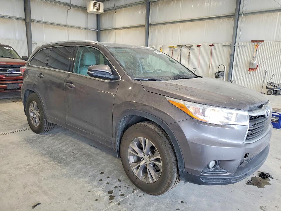 2015 Toyota Highlander VIN 5TDJKRFH8FS151321 COPART salvage auction — HAIL, Ne - Cert Of Title-Salvage, sold $6,000 on 2026-07-14 (photo 4)