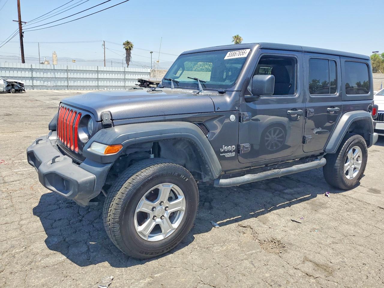 2018 Jeep Wrangler Unlimited VIN 1C4HJXDNXJW145348 COPART salvage auction — Minor Dent/Scratches, FL - DERELICT VEHICLE CERTIFICATE, sold $9,900 on 2026-07-02 (photo 1)