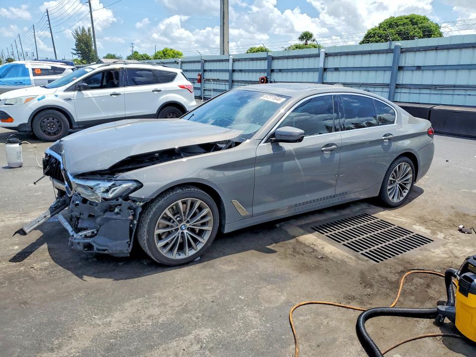 2021 BMW 5er VIN WBA53BH01MCF19947 COPART salvage auction — FRONT END, Fl - Certificate Of Destruction, sold $4,650 on 2026-07-22 (photo 1)