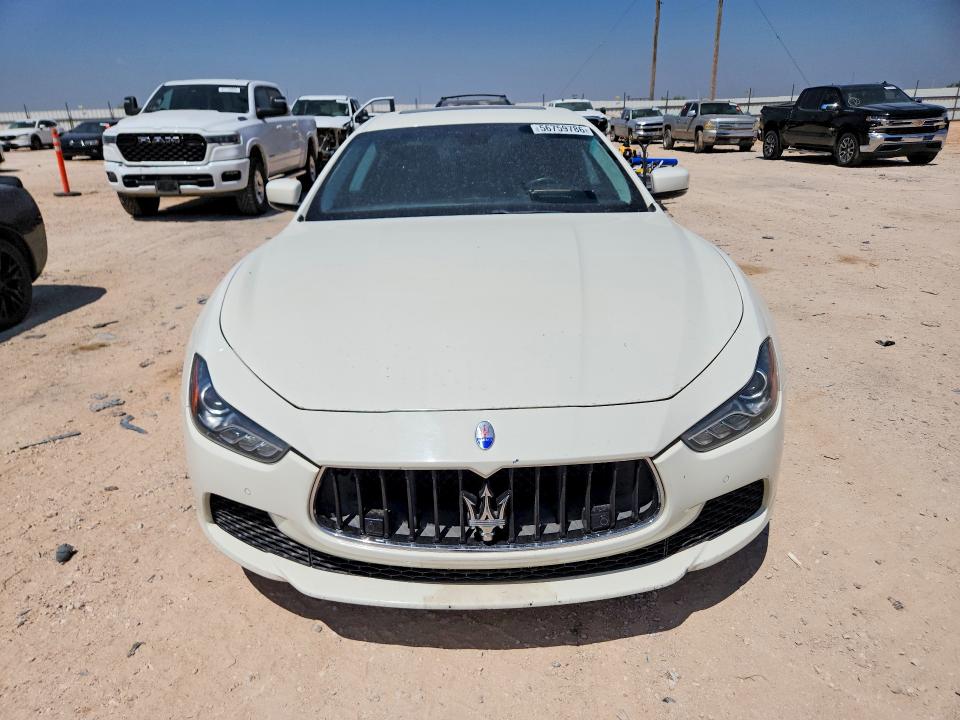 2014 Maserati VIN ZAM57RTAXE1106530 COPART salvage auction — REAR END, Tx - Salvage Vehicle Title, sold $2,700 on 2026-08-05 (photo 5)