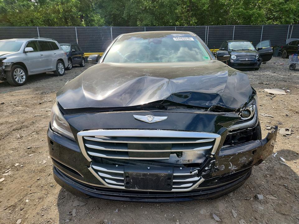 2015 Hyundai Genesis VIN KMHGN4JEXFU042464 COPART salvage auction — FRONT END, Md - Cert Of Salvage > 75% Damage, sold $2,400 on 2026-07-17 (photo 5)