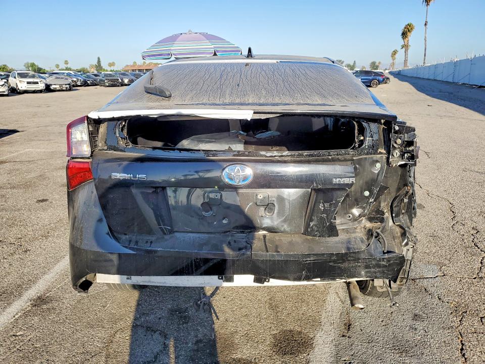 2019 Toyota Prius VIN JTDKARFU6K3079406 COPART salvage auction — REAR END, Ca - Salvage Certificate, sold $80 on 2026-07-24 (photo 6)