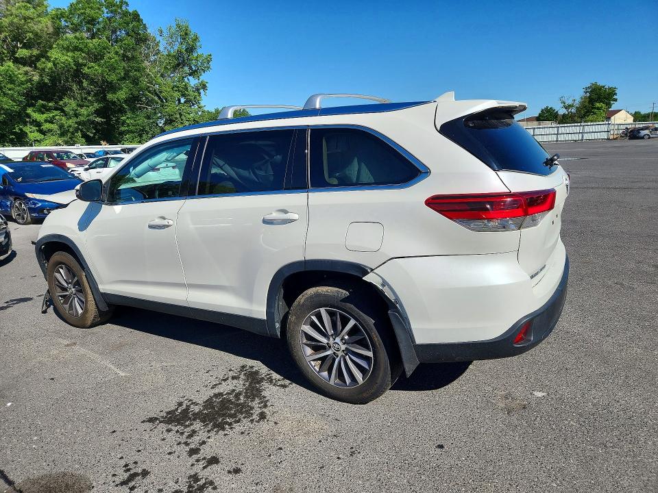 2019 Toyota VIN 5TDJZRFH8KS605797 COPART salvage auction — FRONT END, Nj - Cert Of Title-Salvage, sold $7,000 on 2026-07-30 (photo 2)