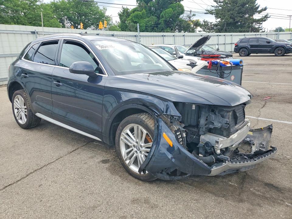 2018 Audi Q5 VIN WA1BNAFY7J2183121 COPART salvage auction — FRONT END, Oh - Cert Of Title-Salvage, sold $3,000 on 2026-07-15 (photo 4)