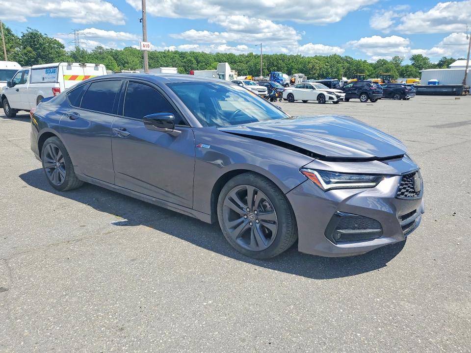 2023 Acura Tlx VIN 19UUB5F59PA005375 COPART salvage auction — FRONT END, Salvage Title, sold $7,500 on 2026-08-18 (photo 4)