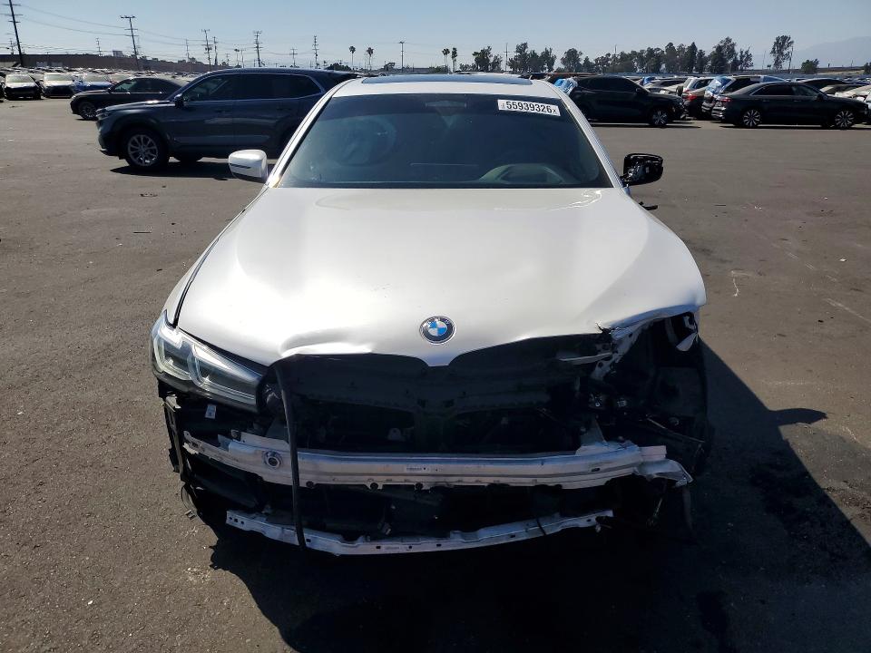 2022 BMW VIN WBA53BJ06NWX49426 COPART salvage auction — FRONT END, Ca - Salvage Certificate, sold $9,500 on 2026-07-22 (photo 5)