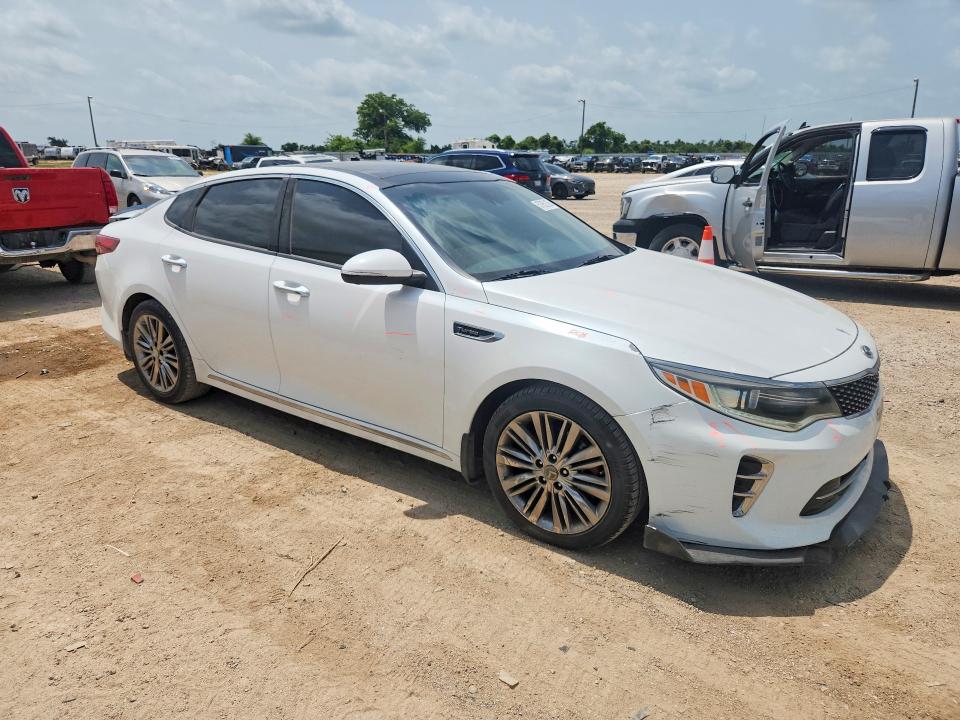 2016 Kia Optima VIN 5XXGV4L25GG095345 COPART salvage auction — REAR END, Tx - Salvage Vehicle Title, sold $1,100 on 2026-07-29 (photo 4)