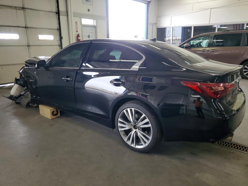 2018 Infiniti Q50 VIN JN1EV7AR6JM611922 COPART salvage auction — FRONT END, Wa - Bill Of Sale, sold $2,050 on 2026-07-17 (photo 2)