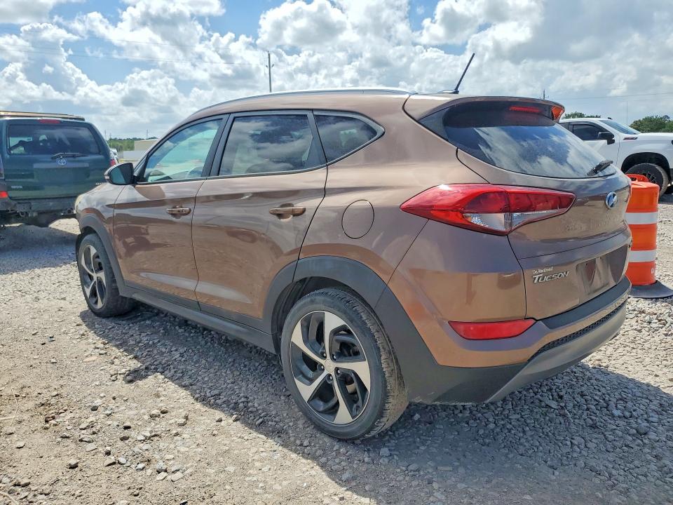2016 Hyundai Tucson VIN KM8J33A28GU159330 COPART salvage auction — FRONT END, TX - SALVAGE VEHICLE TITLE, sold $275 on 2026-07-16 (photo 2)